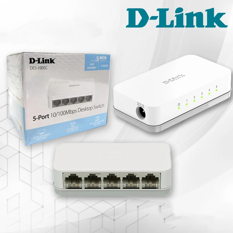 سوییچ 5 پورت D-Link مدل DES-1005C