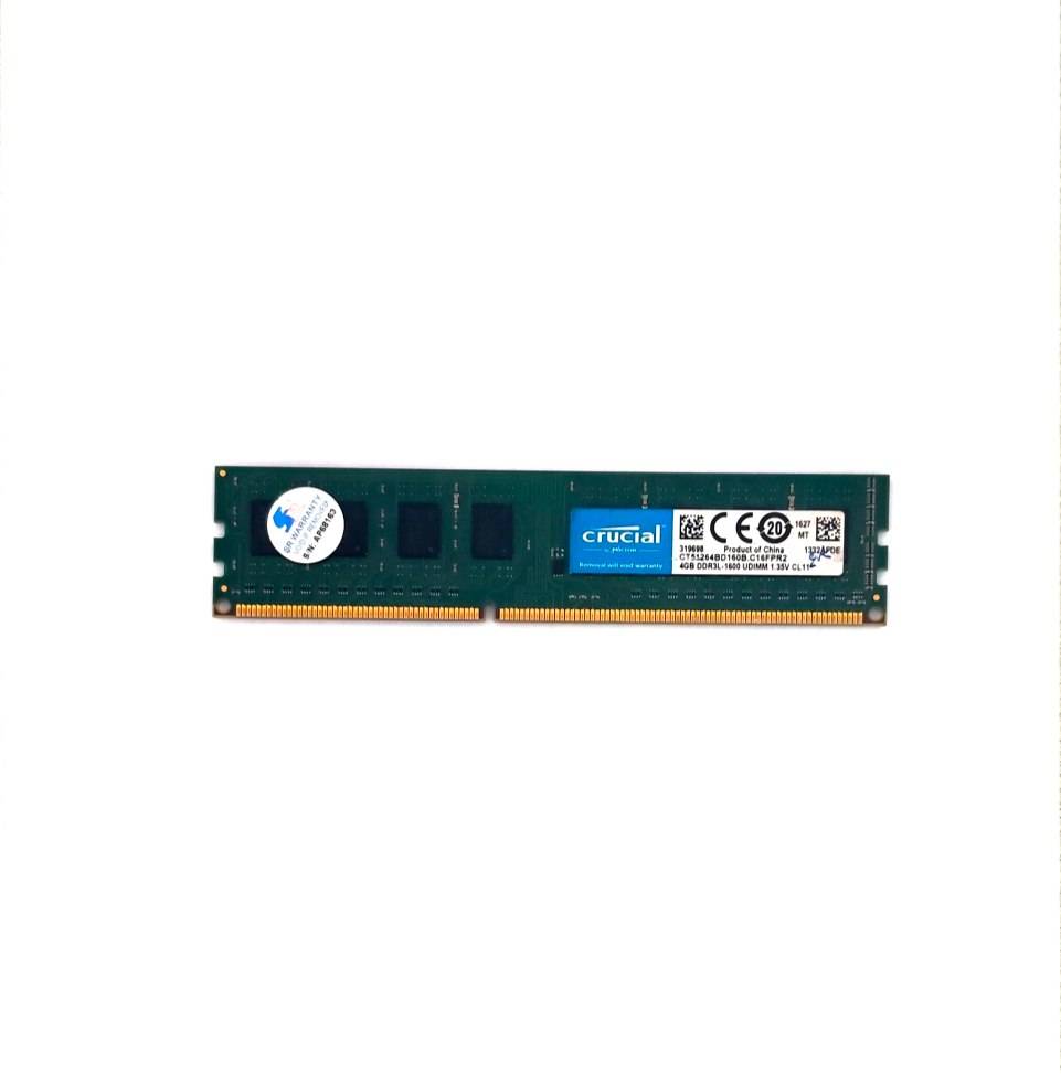 رم کامپیوتر Crusial ظرفیت 4 گیگابایت DDR3L - CL11